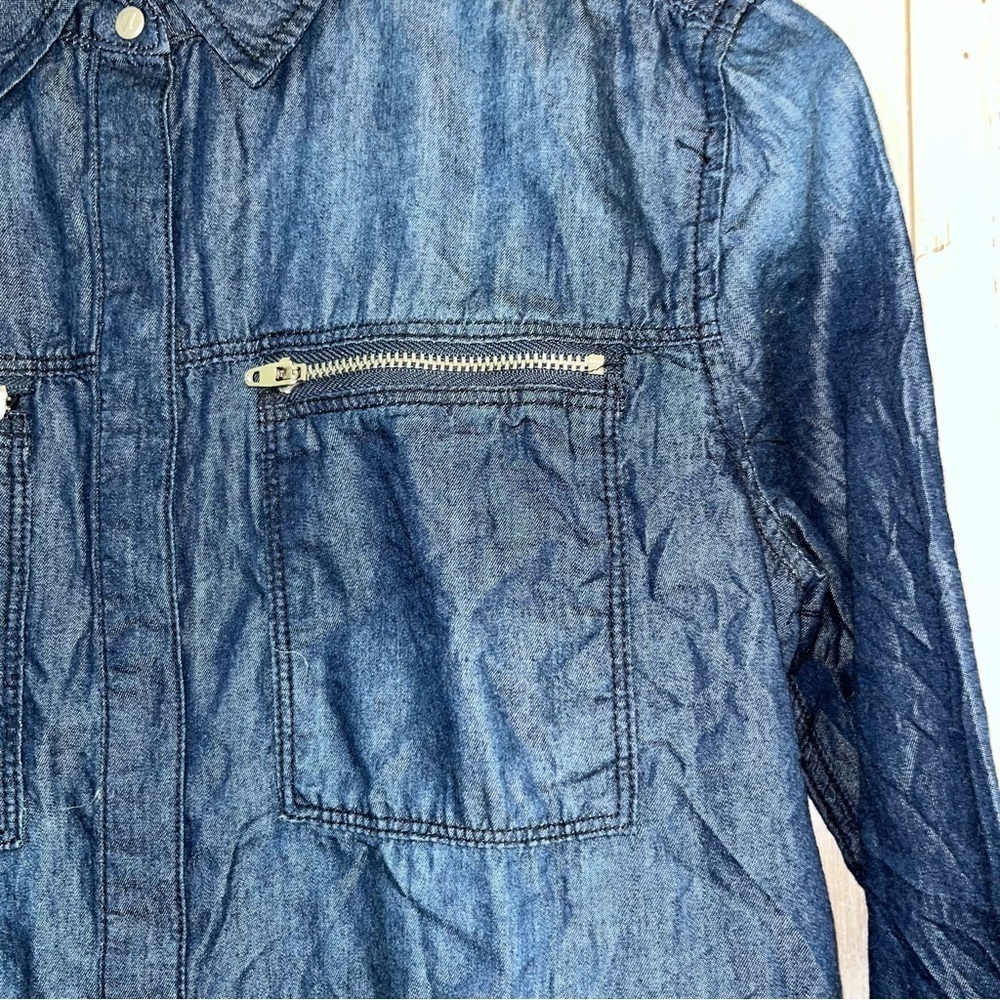 NWT 7 For All Mankind Girls Snap Button Top - Picture 3 of 5